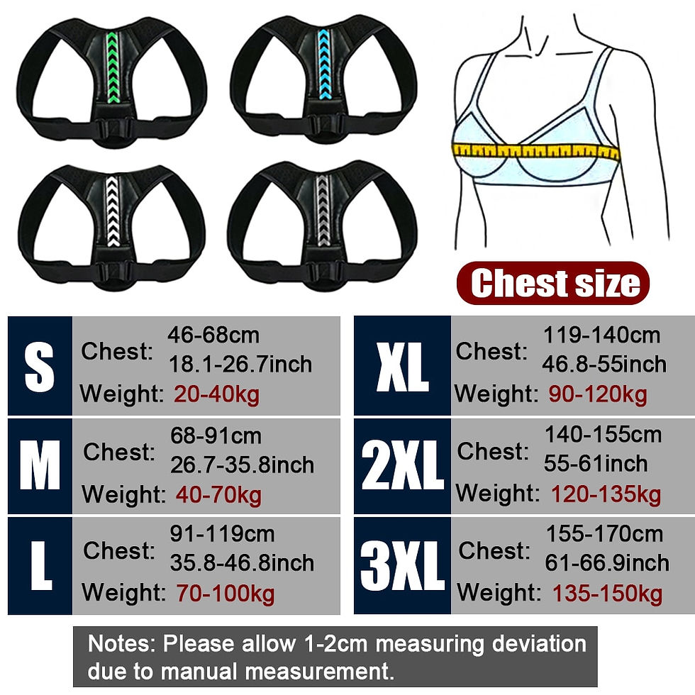 Thumbnail: Adjustable Back Shoulder Posture Corrector Belt Spine Support Sport 