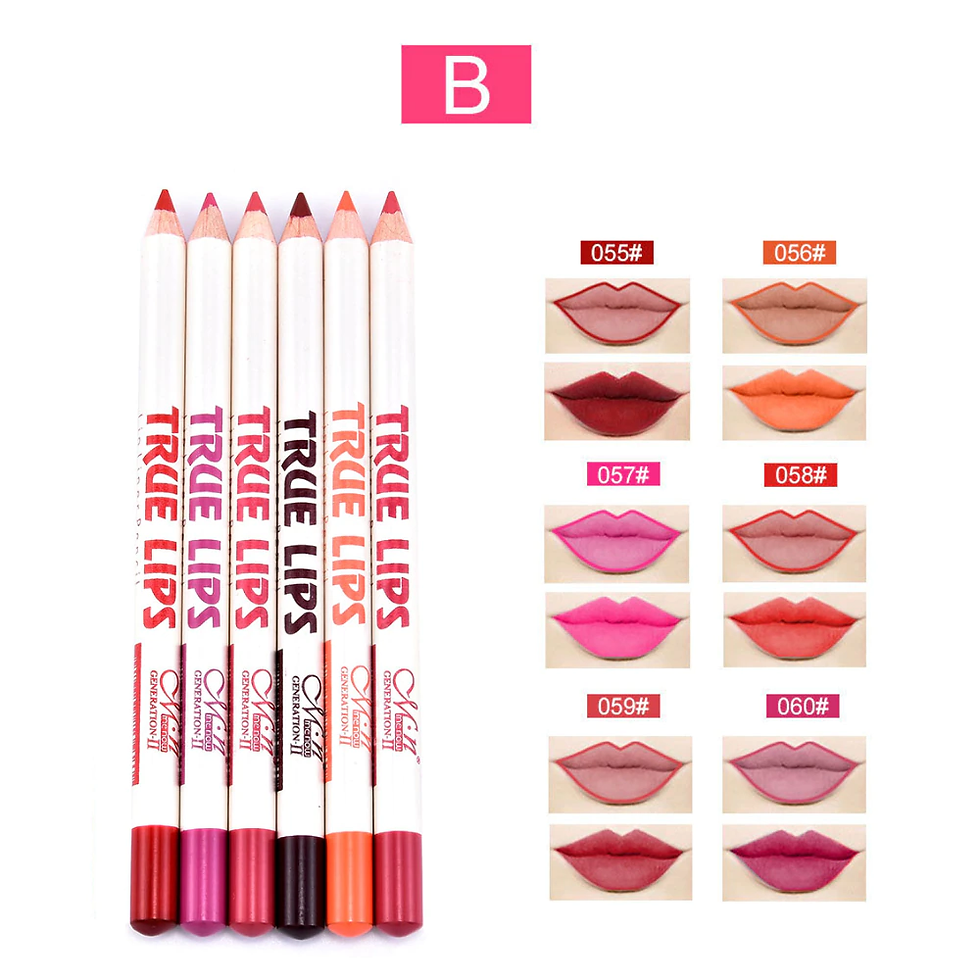 Thumbnail: 6Pcs/set Lipliner Pencil Waterproof Long Lasting 