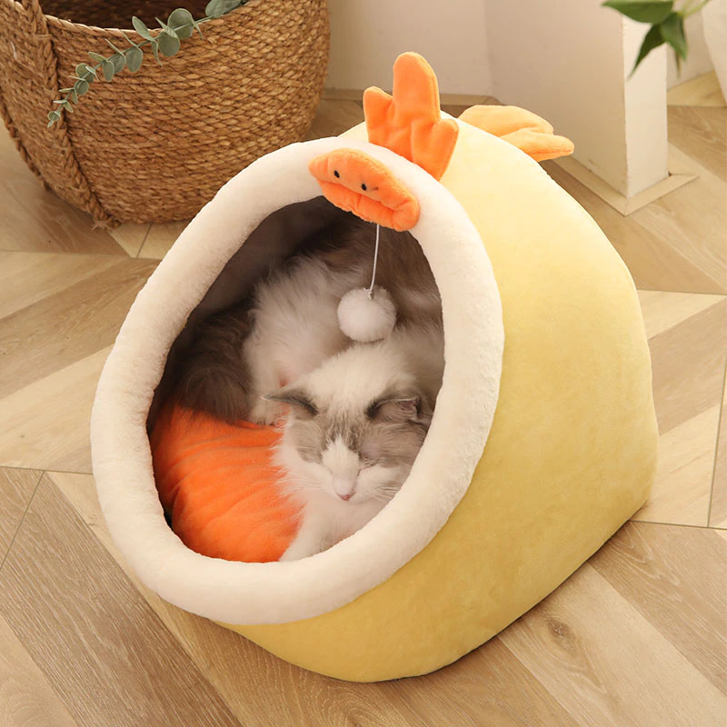 Thumbnail: Sweet Bed Warm Pet Basket Cozy Kitten Lounger Cushion Soft Small Dog Washable 