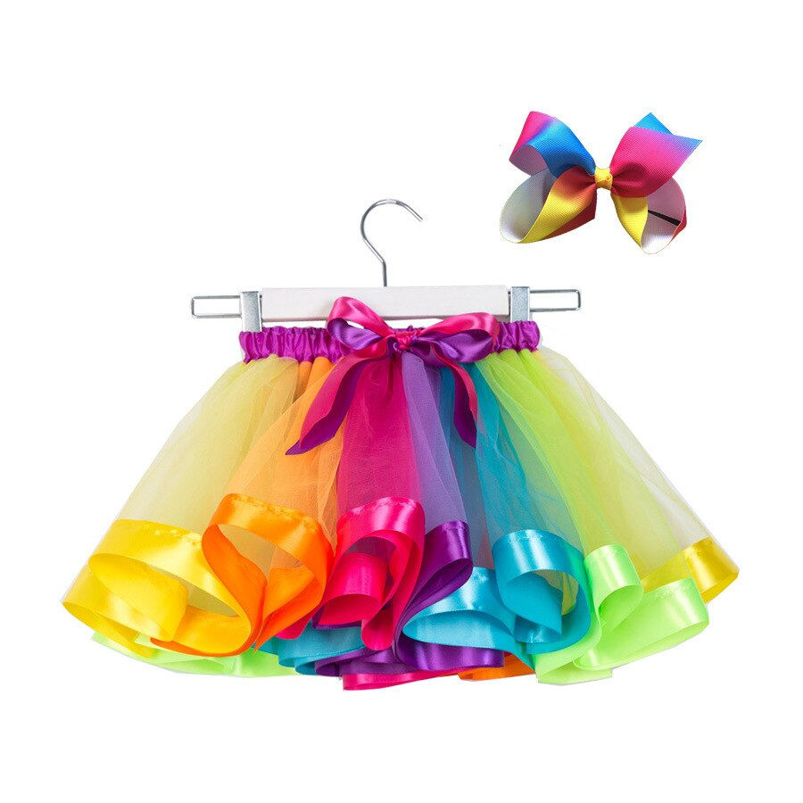 Thumbnail: 2022 New Tutu Skirt Baby Girl Clothes 12M-8Yrs Colorful Mini Pettiskirt Clothing