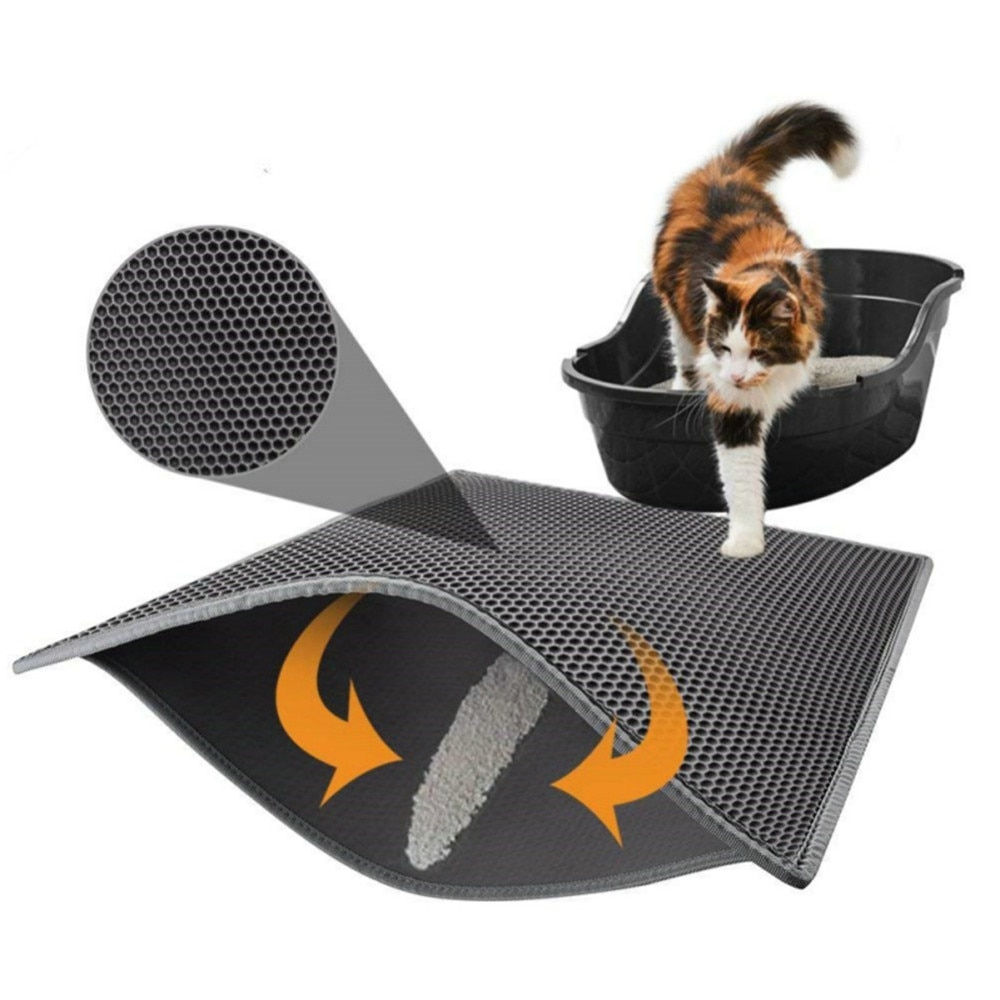 Pet Cat Litter Mat Waterproof Cat Litter Trapping Pet Litter Box 