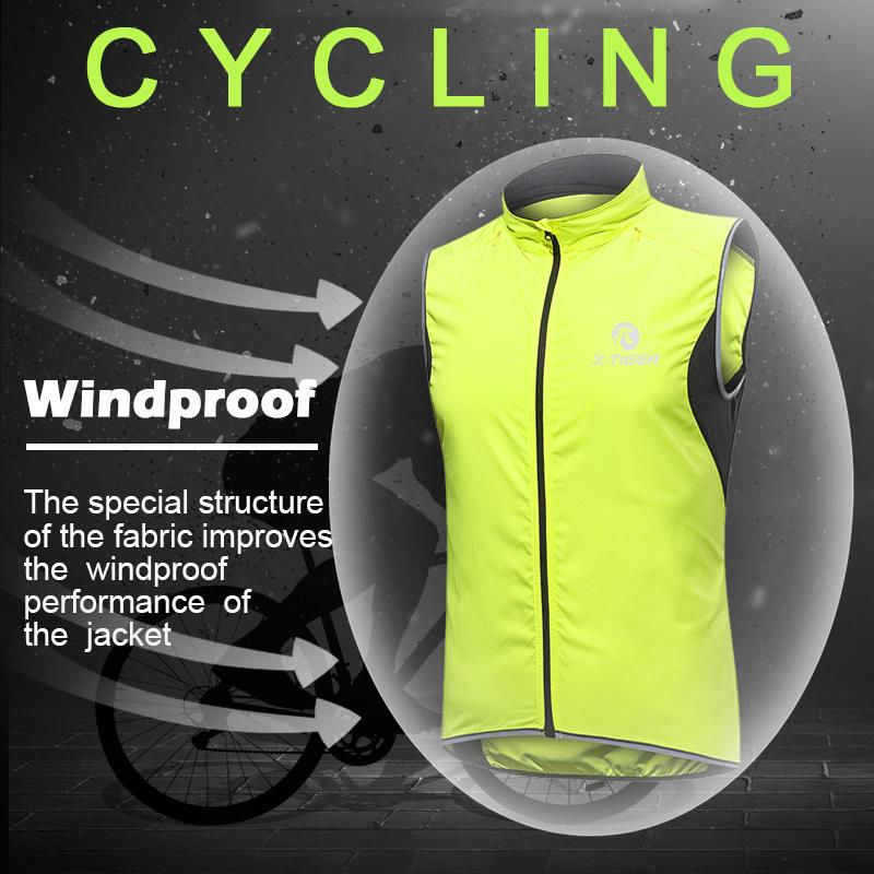 Thumbnail: X-TIGER Cycling Jacket Windproof MTB Bike Jacket Vest Outdoor Cycling 