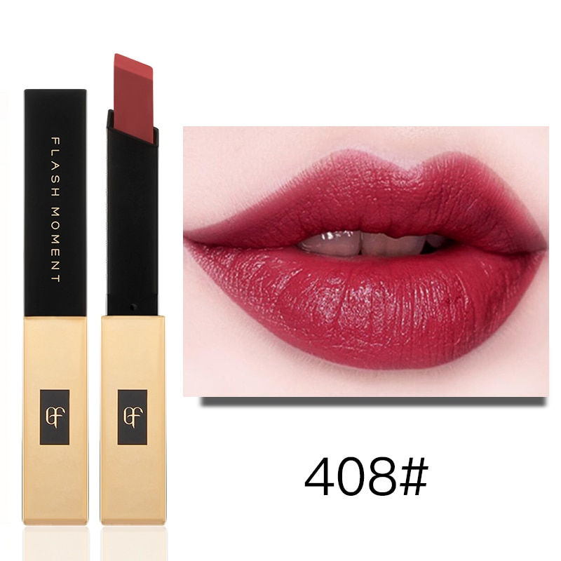 Thumbnail: Pudaier Luxury Velvet Matte Lipstick for Lip Square Small Gold Bars Gloss Red