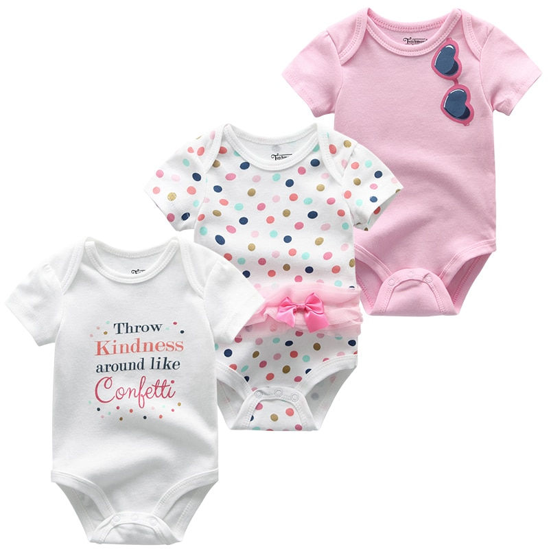Thumbnail: 3 PCS/LOT Newborn Baby Clothing 2022 New Fashion Boys Girls Clothes 100% Cotton 