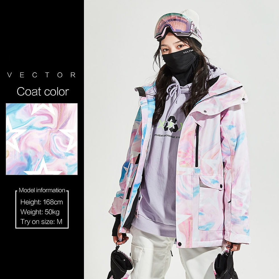 Thumbnail: VECTOR  Men Women Ski Jacket Pants Winter Warm Windproof Outdoor Sports 