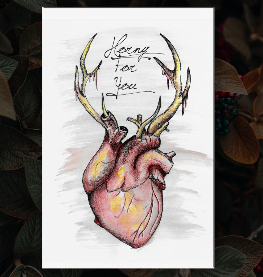 Thumbnail: Horny For You Card or Art Print