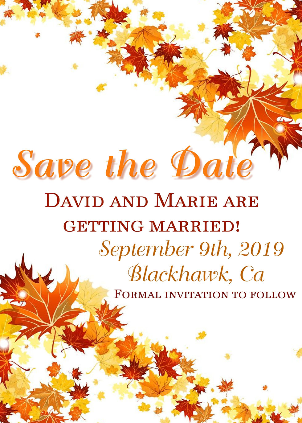 Autumn Save the Date