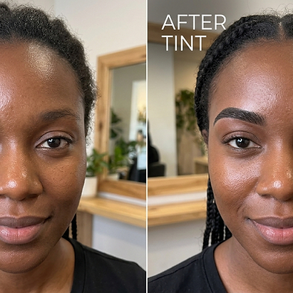 Before and After of eyebrow service