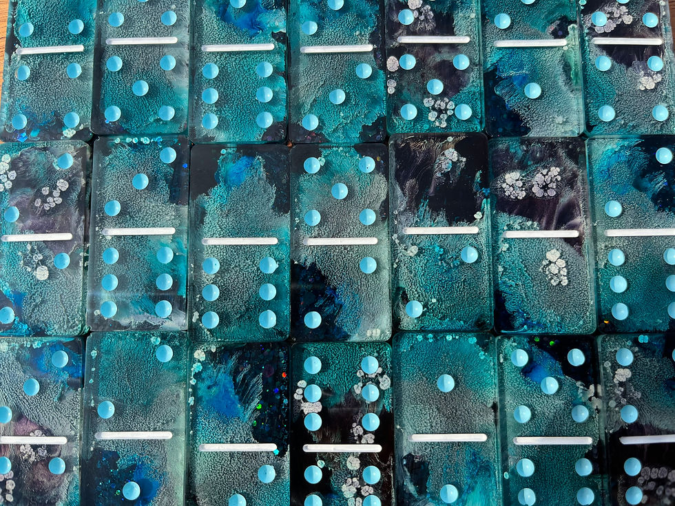 Thumbnail: 'Haze Grey and Underway' Resin Dominoes