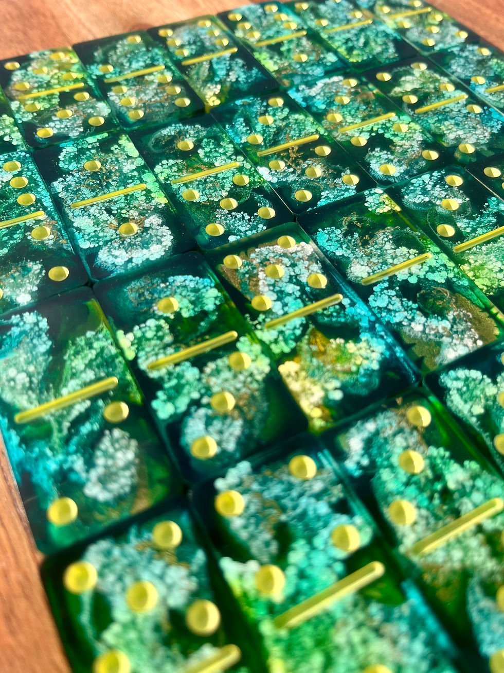 Thumbnail: 'Hidden Depths' Resin Dominoes