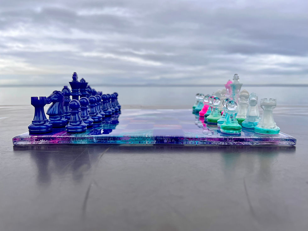 Thumbnail: 'Nebula Mist' Chess Set