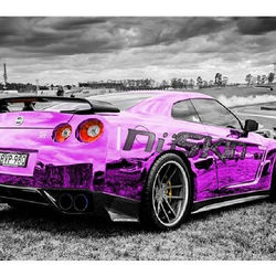 #NüSkin #chromewrap #gtr #photoshopWRAP