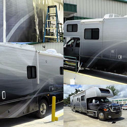 Proyecto echo en #miami #3m #hplatex impresión gran formato instalación de una sola pieza!! #marbell