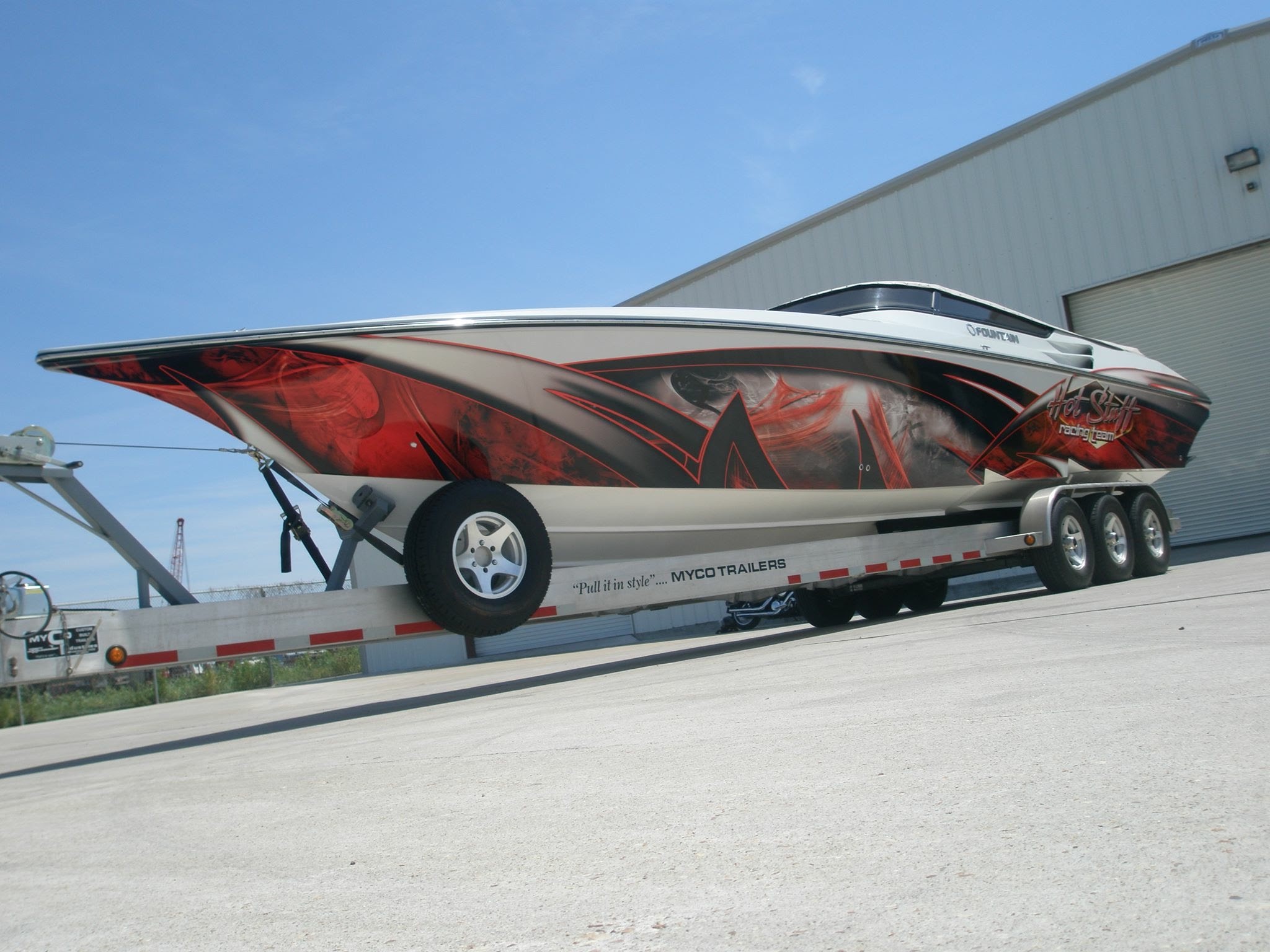 bateau covering boat wrapping,