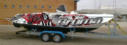 bateau covering boat wrapping,