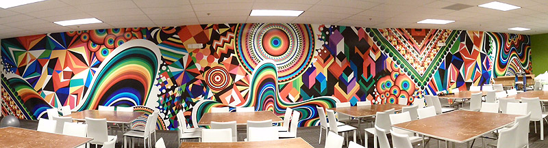 Islamabad wall graphics decoration,
