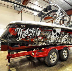 bateau covering boat wrapping,