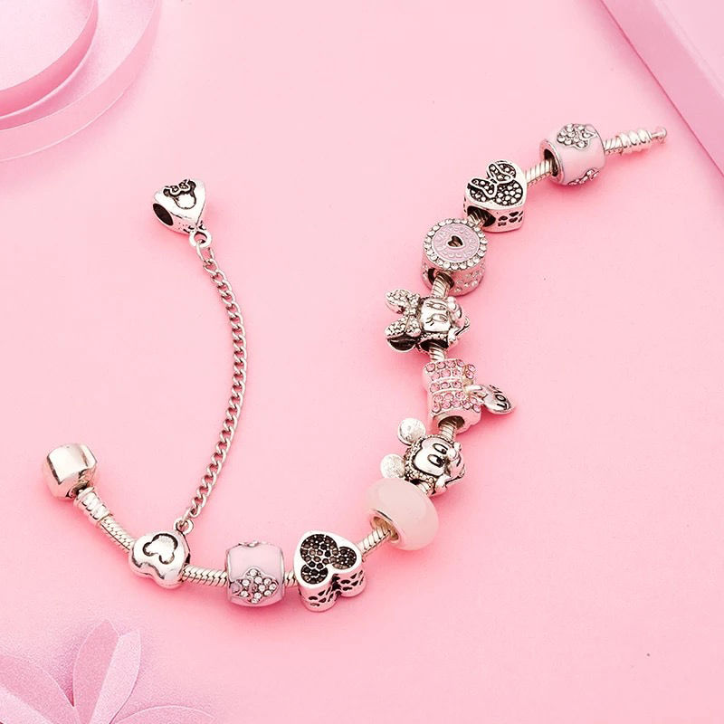 Miniatura: Pulsera 20 cm con dijes Minnie Mouse