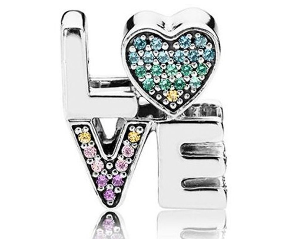 Miniatura: Charm love con brillantes