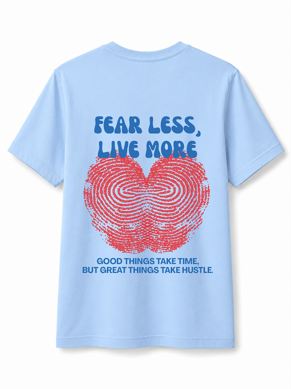 Küçük resim: MecTees "Fear Less, Live More" Oversize Tişört