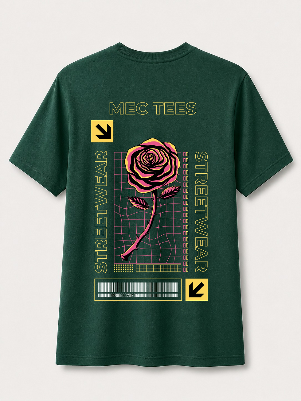 Küçük resim: MecTees "Urban Rose" Oversize Tişört