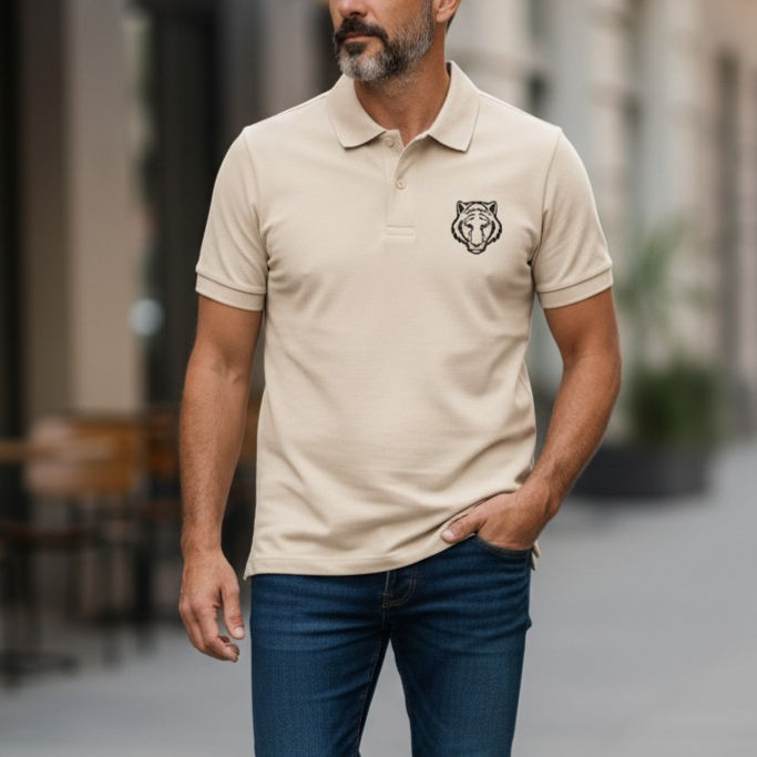 MecTees Minimal Kaplan Polo Yaka Tişört