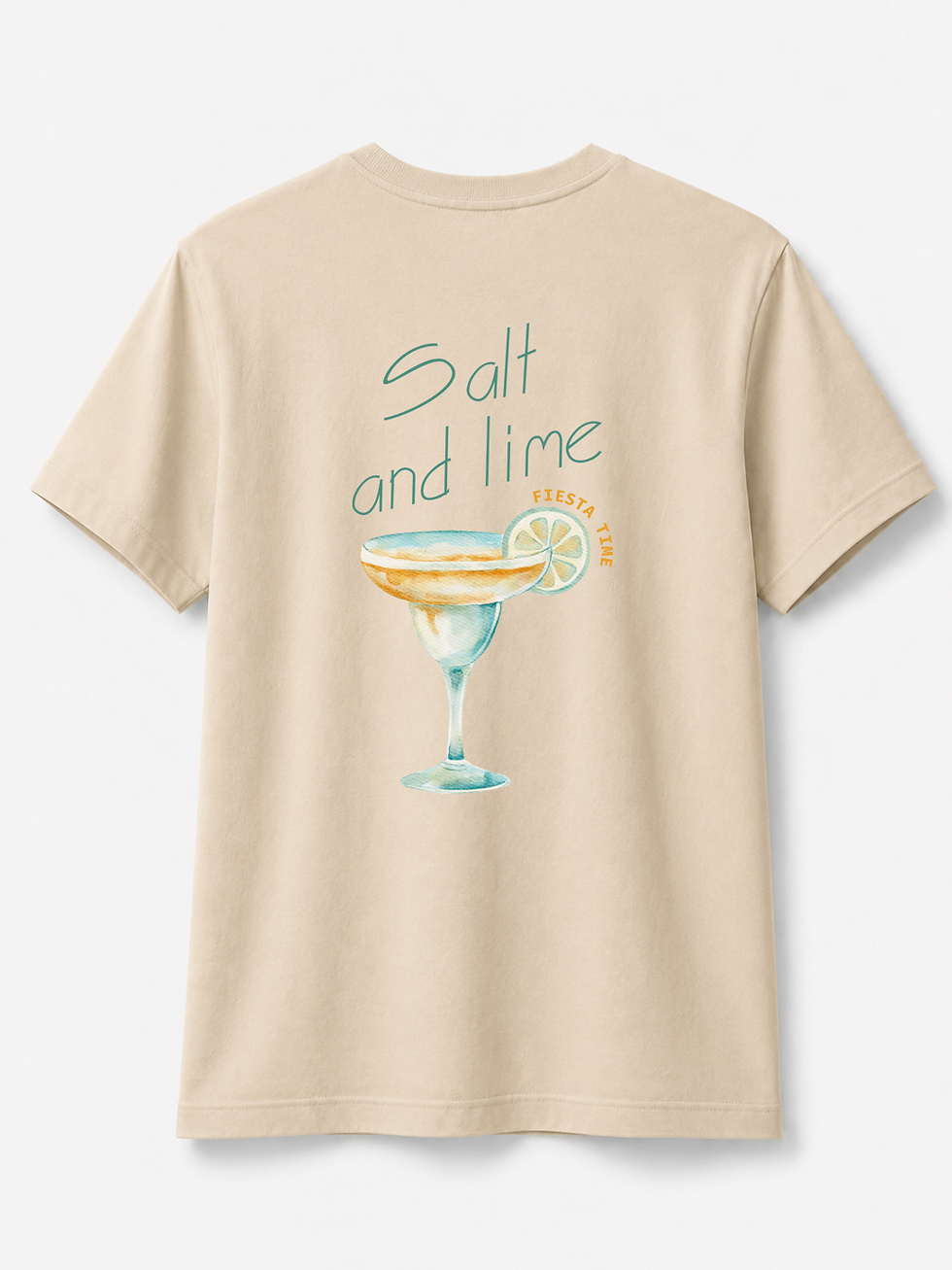 Küçük resim: MecTees Salt & Lime Fiesta Time Oversize Unisex Tişört