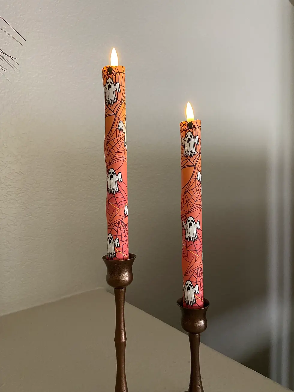 Thumbnail: Boo, Flameless Taper Candles, Wax, Tapers with remote