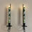 Thumbnail: Green & White Clovers Flameless Taper Candles, Wax LED Candles Set with Remote