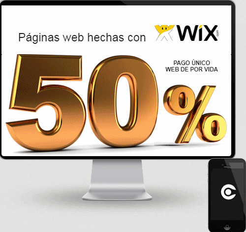 Oferta 50% Web Baratas con Wix | Latam