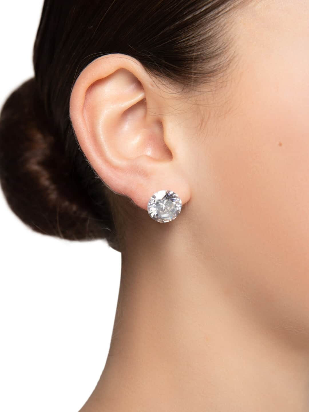Diamante Stud Earrings 8mm