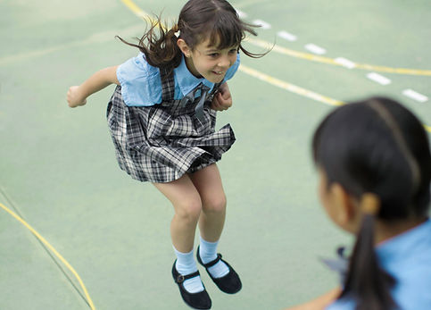 Schoolgirls Playing