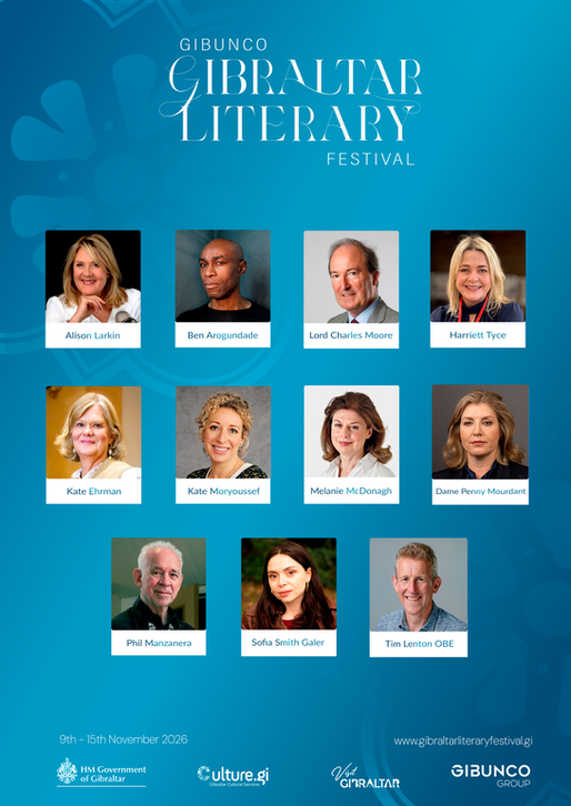 Third Release of Speakers for Gibunco Gibraltar Literary Festival 2026