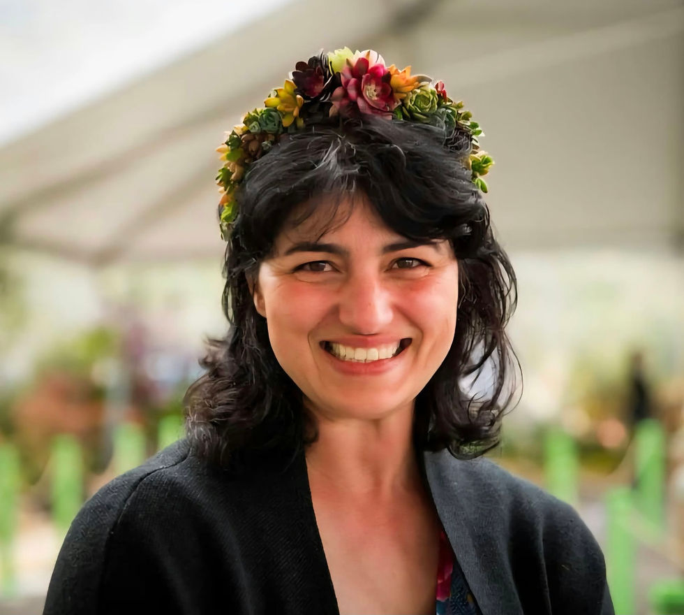 Fatma, founder and designer of Root & Bloom Design