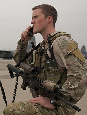 This is a photo of the Air Force Combat Controller who was awarded this medal for valor while in faithful service to the United States of America
