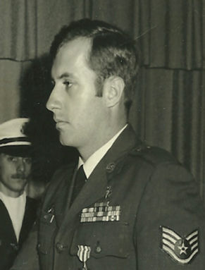 This is a photo of the Air Force Combat Controller who was awarded this medal for valor while in faithful service to the United States of America