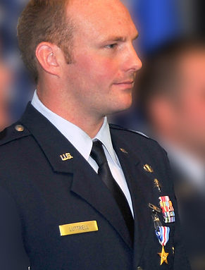 This is a photo of the Air Force Combat Controller who was awarded this medal for valor while in faithful service to the United States of America