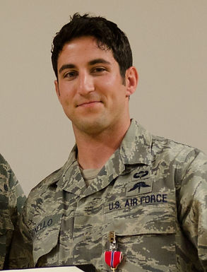 This is a photo of the Air Force Combat Controller who was awarded this medal for valor while in faithful service to the United States of America