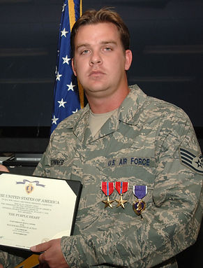 This is a photo of the Air Force Combat Controller who was awarded this medal for valor while in faithful service to the United States of America