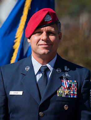 This is a photo of the Air Force Combat Controller who was awarded this medal for valor while in faithful service to the United States of America