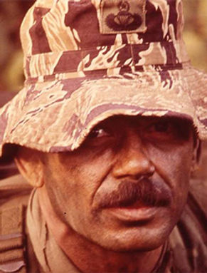 This is a photo of the Air Force Combat Controller who was awarded this medal for valor while in faithful service to the United States of America