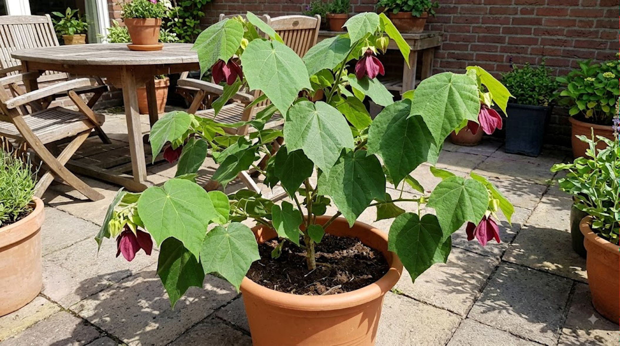 Abroma augusta Tropical Scarlet Cotton All Natural Heirloom10 Seeds
