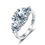Miniaturbild: Luxury Moissanite Rings for Women Gift Real 925 Sterling Silver 3ct Diamond