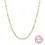 الصورة المصغرة: S925 Sterling Silver Paperclip Necklace with 3mm Round Moissanite Diamond