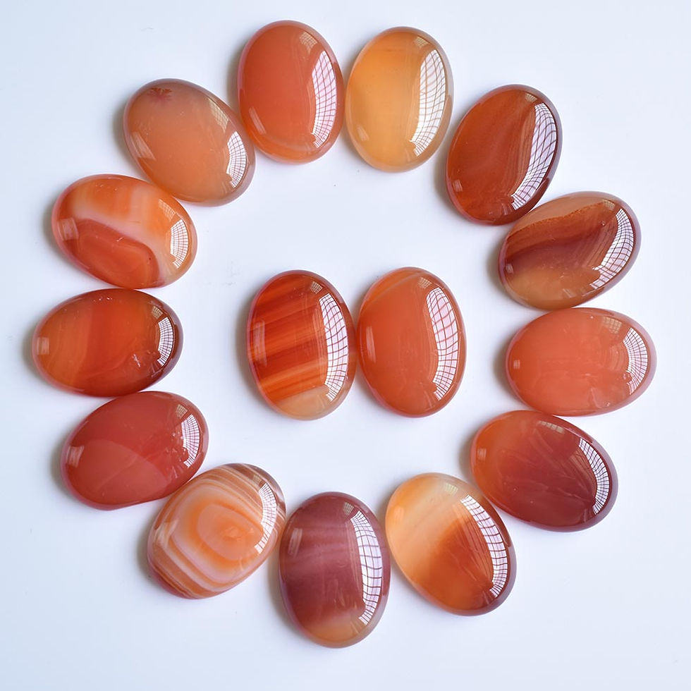 Miniaturbild: Wholesale 30pcs 18x25mm natural gemstones mixed oval CABOCHON bead for jewelry 