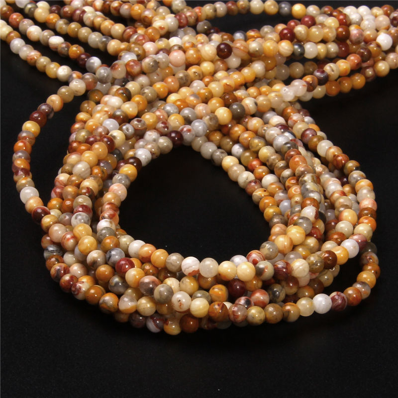 Miniaturbild: 4mm Natural Gemstone Beads Round Loose Beads For Jewelry Making Bracelet 15.5''