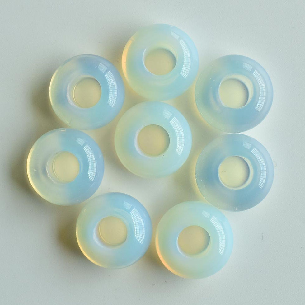 Miniaturbild: Natural stone mixed round shape big hole bead For bracelet 50pcs/lot wholesale 