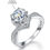Miniaturbild: Real 1CT Moissanite Fountain Rose Flower Rings for Women 925 Sterling Silver