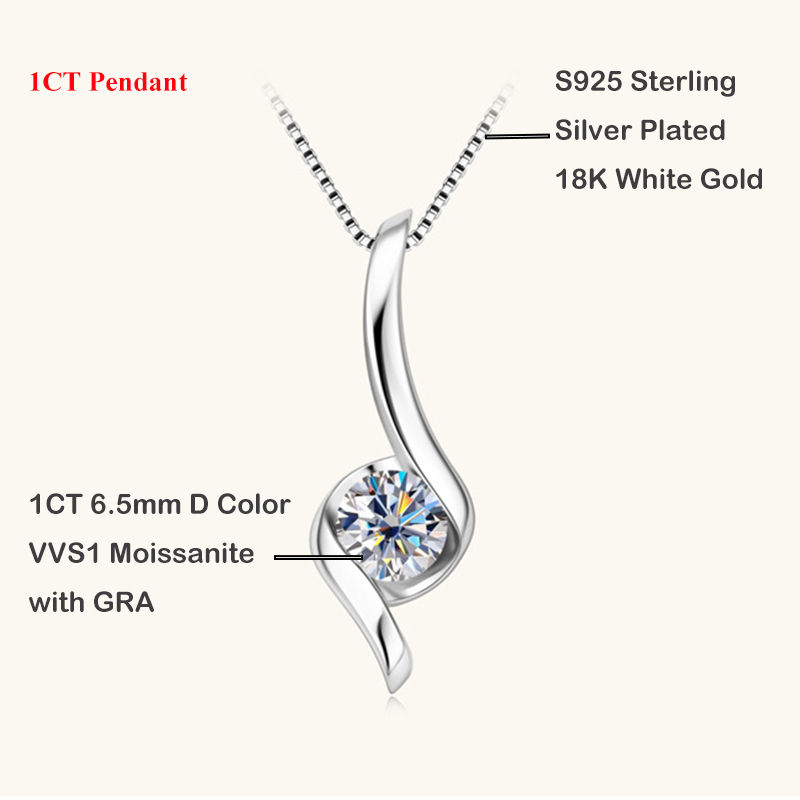 الصورة المصغرة: Premium Real GRA Certified D Color 0.5CT Moissanite Earrings for Women Girl S925