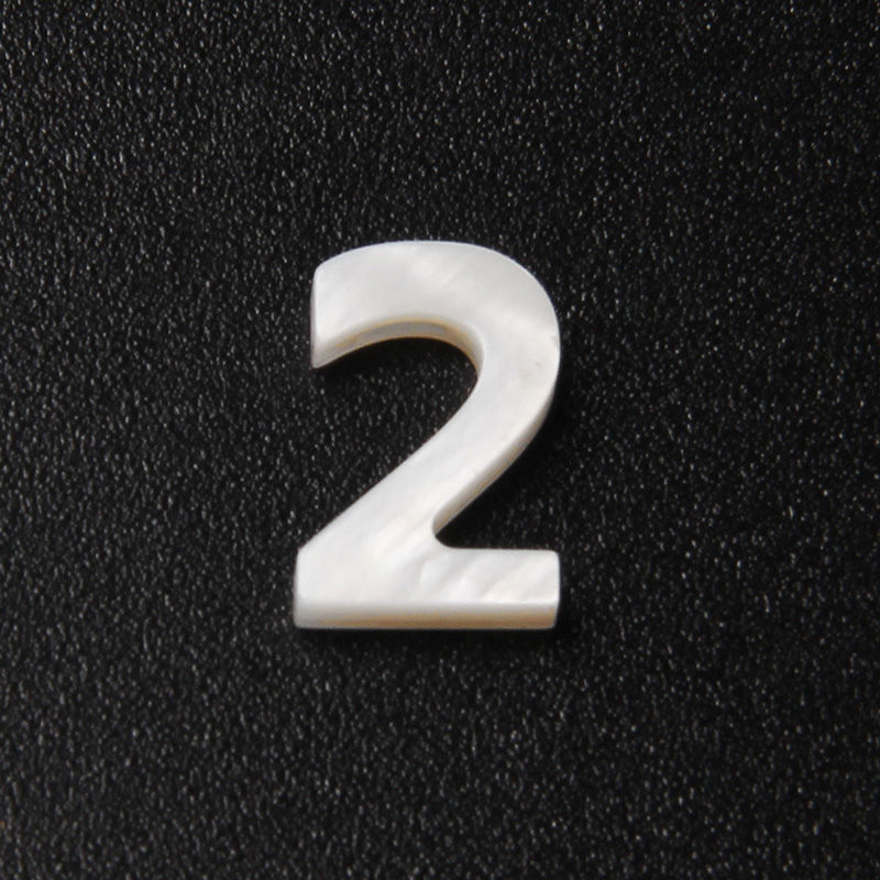Miniatura: Natural White Number Shell Bead Freshwater Mother of Pearls Loose Bead Jewelry 